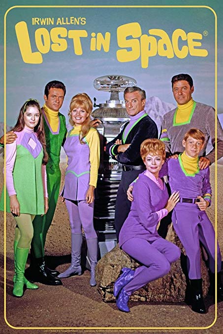 A poster for the 1960s TV show Lost In Space