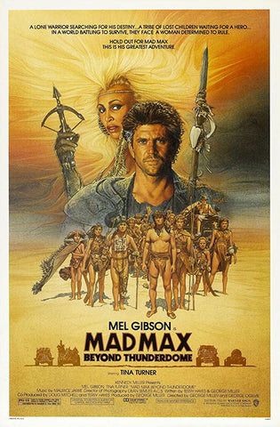 An original movie poster by Richard Amsel for the film Mad Max Beyond Thunderdome