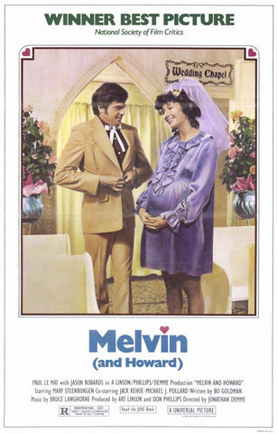 An original movie poster for the film Melvin and Howard by John Alvin