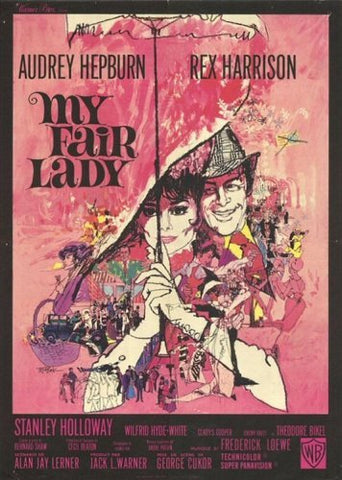 The movie poster for My Fair Lady designed by Bill Gold