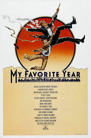 An original movie poster for the film My Favorite Year by John Alvin