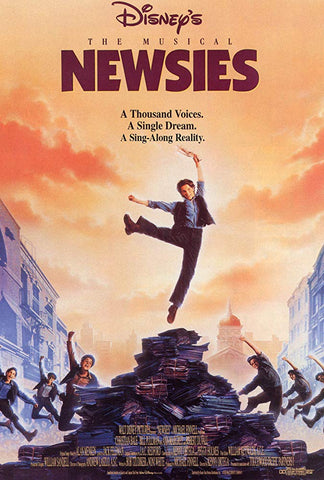 An original movie poster for the film Newsies by John Alvin