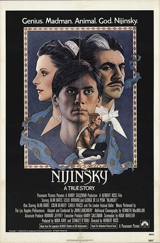 An original movie poster by Richard Amsel for the film Nijinsky