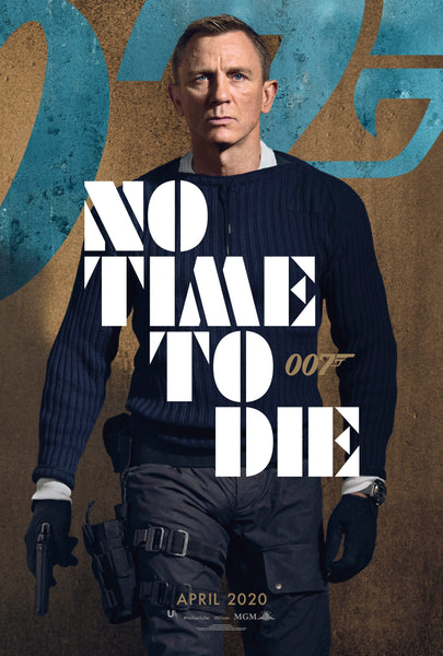 An original movie poster for the James Bond film No Time To Die