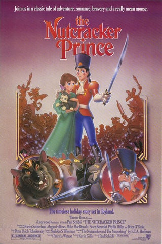 An original movie poster for the film The Nutcracker Prince by John Alvin