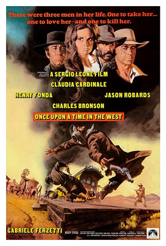 A movie poster by Frank McCarthy for the film Once Upon A Time In The West