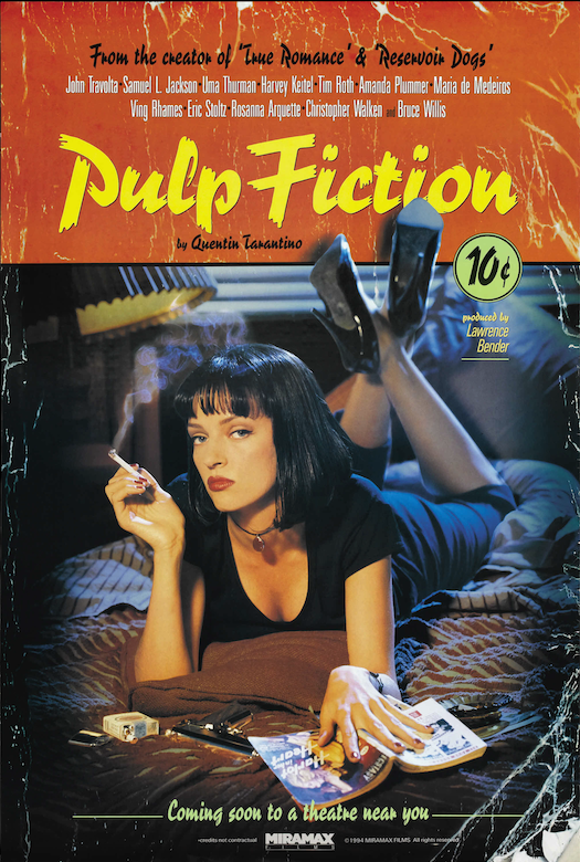 The Pulp Fiction 'Lucky Strike' movie poster