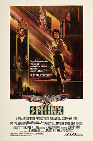 An original movie poster for the film Sphinx