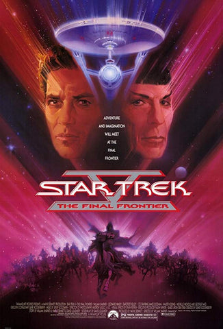 An original movie poster for the film Star Trek 5