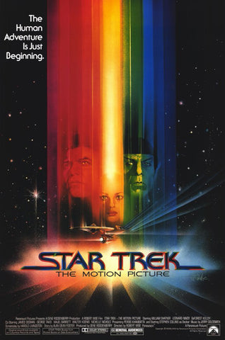 An original movie poster by Bob Peak for the film Star Trek : The Motion Picture