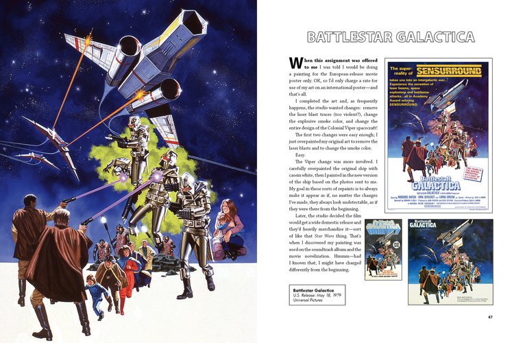 Battlestar Galactica - The development of the movie poster by Robert Tanenbaum