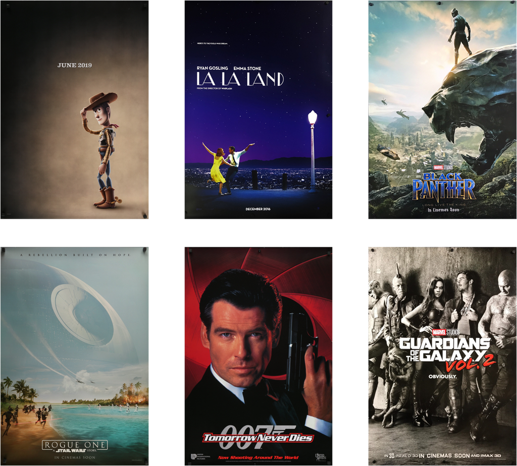 Different poster versions of some movies