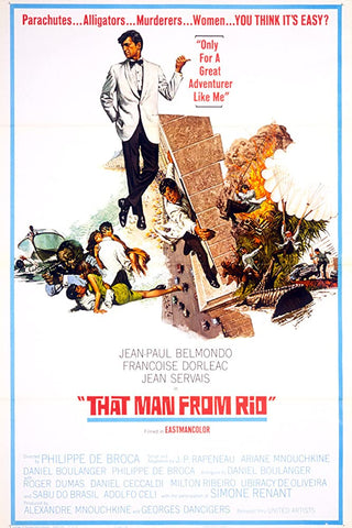 A movie poster by Frank McCarthy for the film That Man From Rio