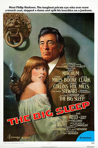 An original movie poster by Richard Amsel for the film The Big Sleep