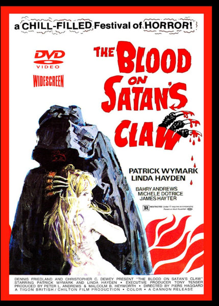 An original movie poster for the film The Blood On Satan's Claws