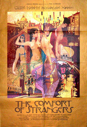 An original movie poster for the film The Comfort of Strangers