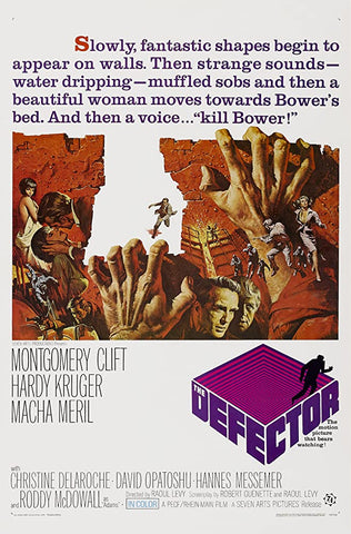 A movie poster by Frank McCarthy for the film The Defector