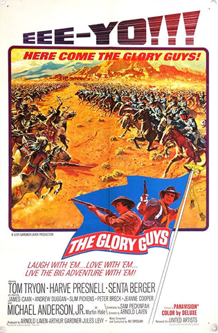 A movie poster by Frank McCarthy for the film The Glory Guys