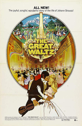 An original movie poster for the film The Great Waltz