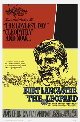 An original movie poster for the film The Leopard