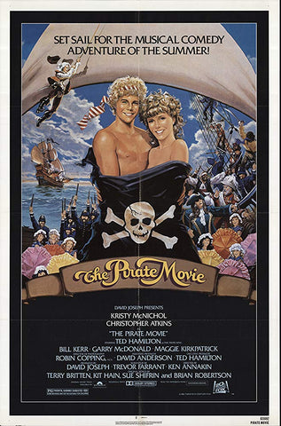 An original movie poster for the film The Pirate Movie by John Alvin