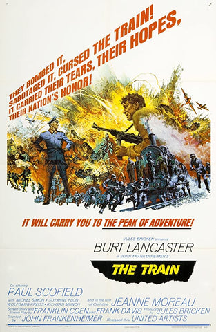 A movie poster by Frank McCarthy for the film The Train