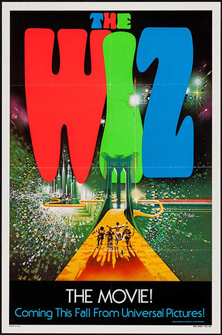 An original movie poster for the film The Wiz