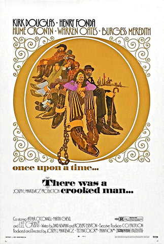 An original movie poster for the film There Was a Crooked Man