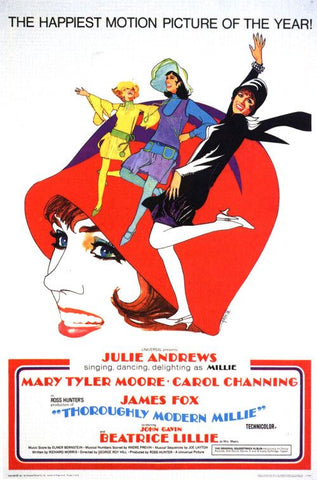 An original movie poster for the film Thoroughly Modern Millie