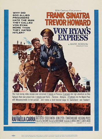 A movie poster by Frank McCarthy for the film Von Ryan's Express