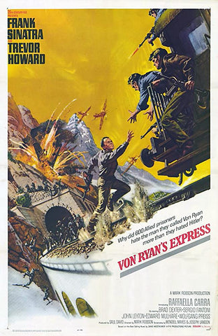 A movie poster by Frank McCarthy for the film Von Ryan's Express