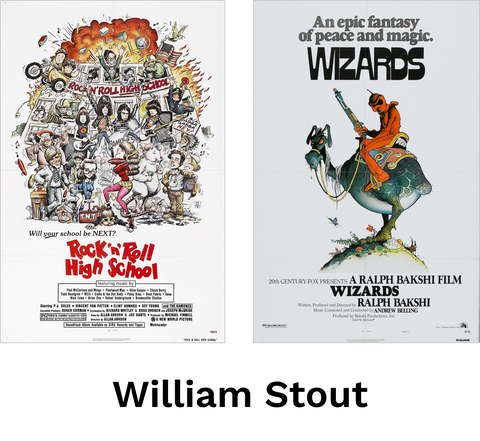 Movie posters by William Stout