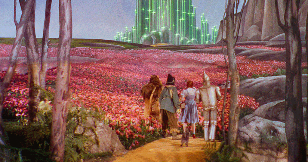 A still from the film The Wizard of Oz