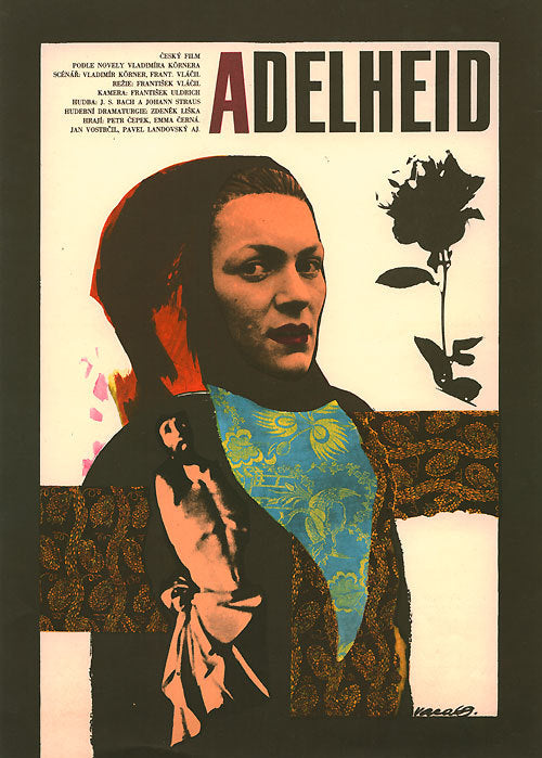 An original movie poster for the film Adelheid