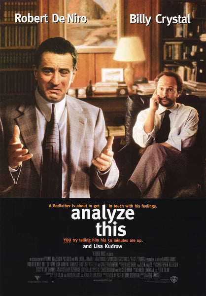 An original movie poster for the film Analyze This