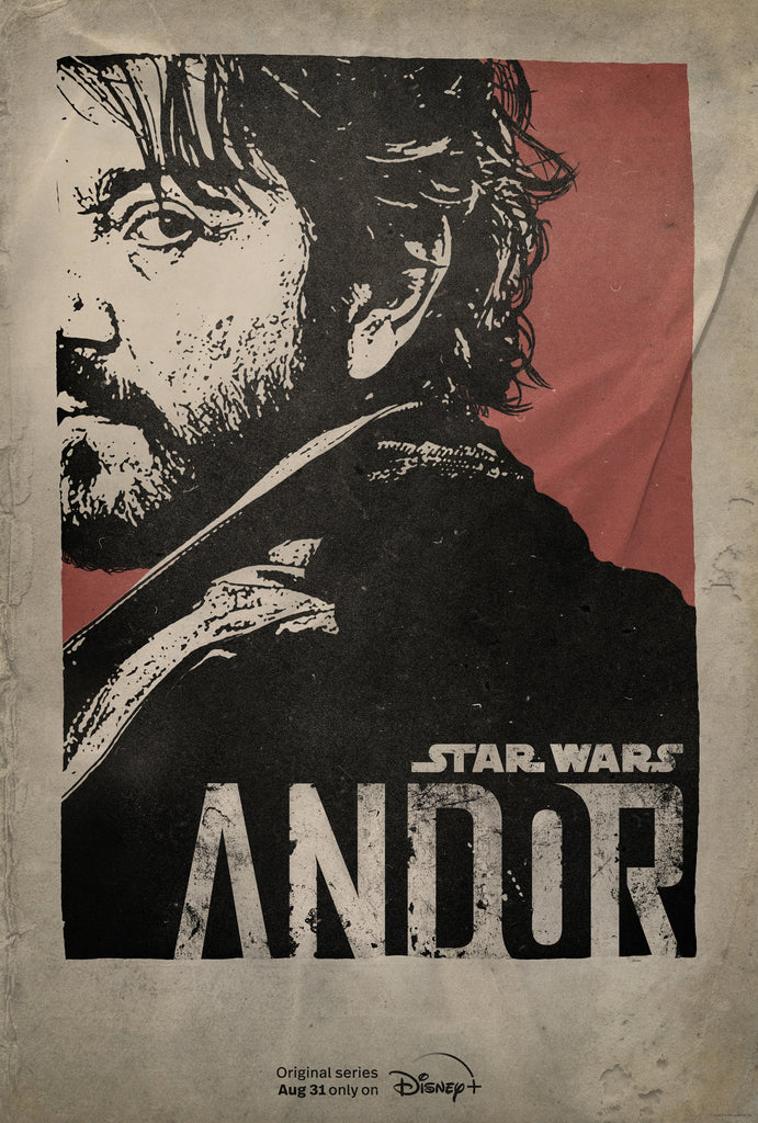 An original poster for the Star Wars Disney+ TV series, Andor
