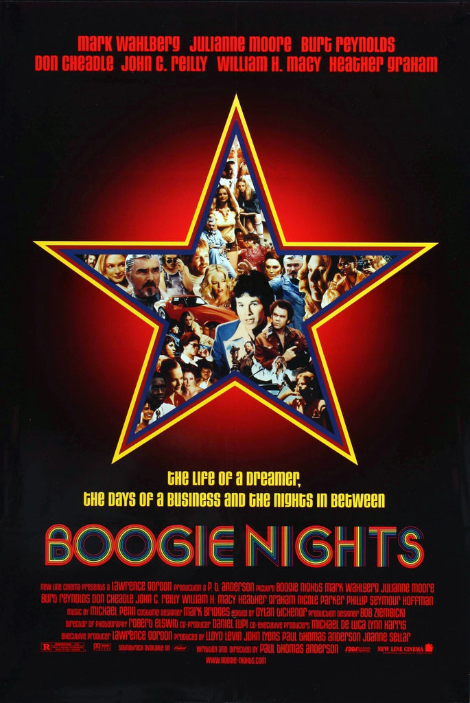 An original movie poster for the film Boogie Nights