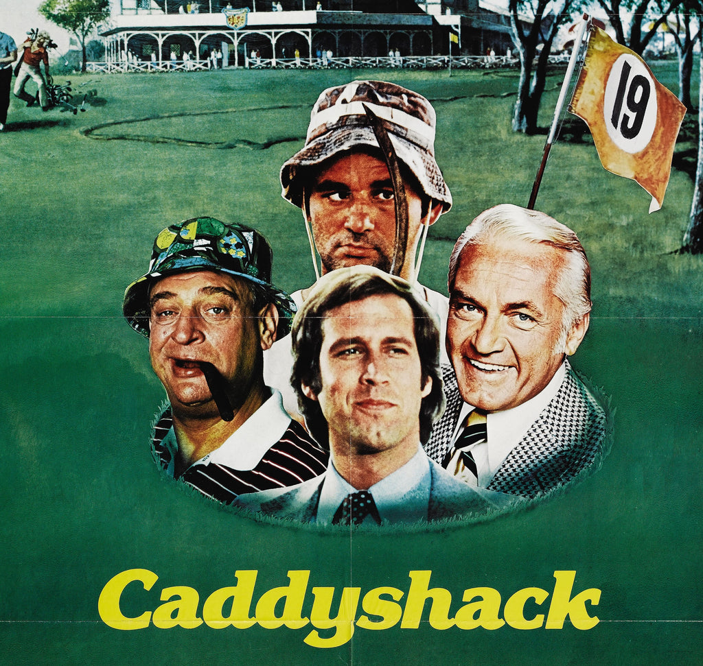 An original movie poster for the Bill Murray film Caddyshack