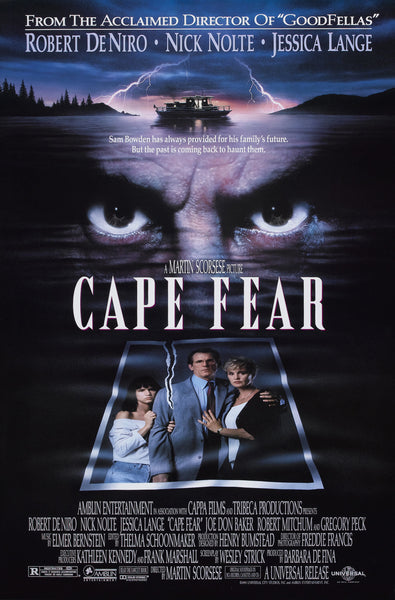 An original movie poster for the film Cape Fear