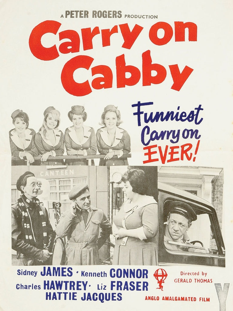 An original movie poster for the film Carry On Cabby