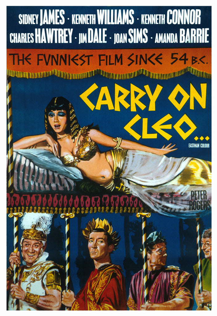 An original movie poster for the film Carry On Cleo