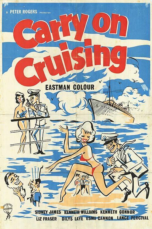 An original movie poster for the film Carry On Cruising