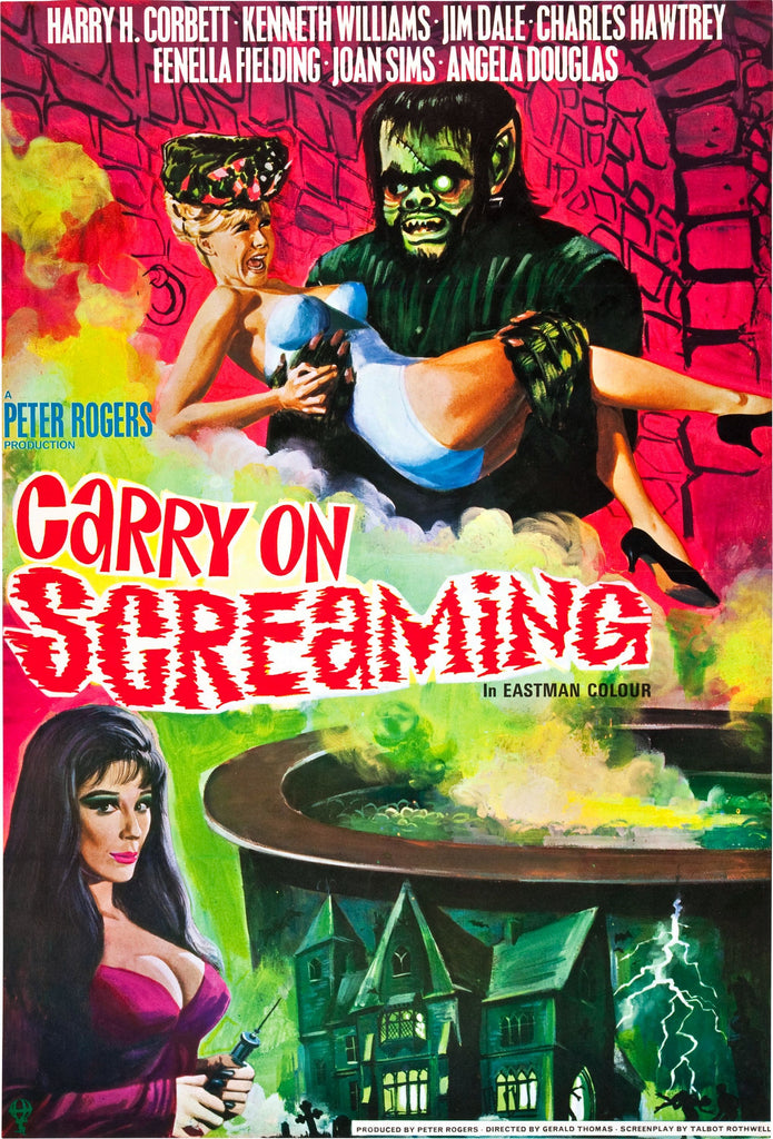 An original movie poster for the film Carry On Screaming