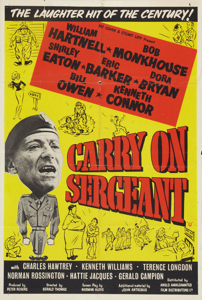 An original movie poster for the film Carry On Sergeant