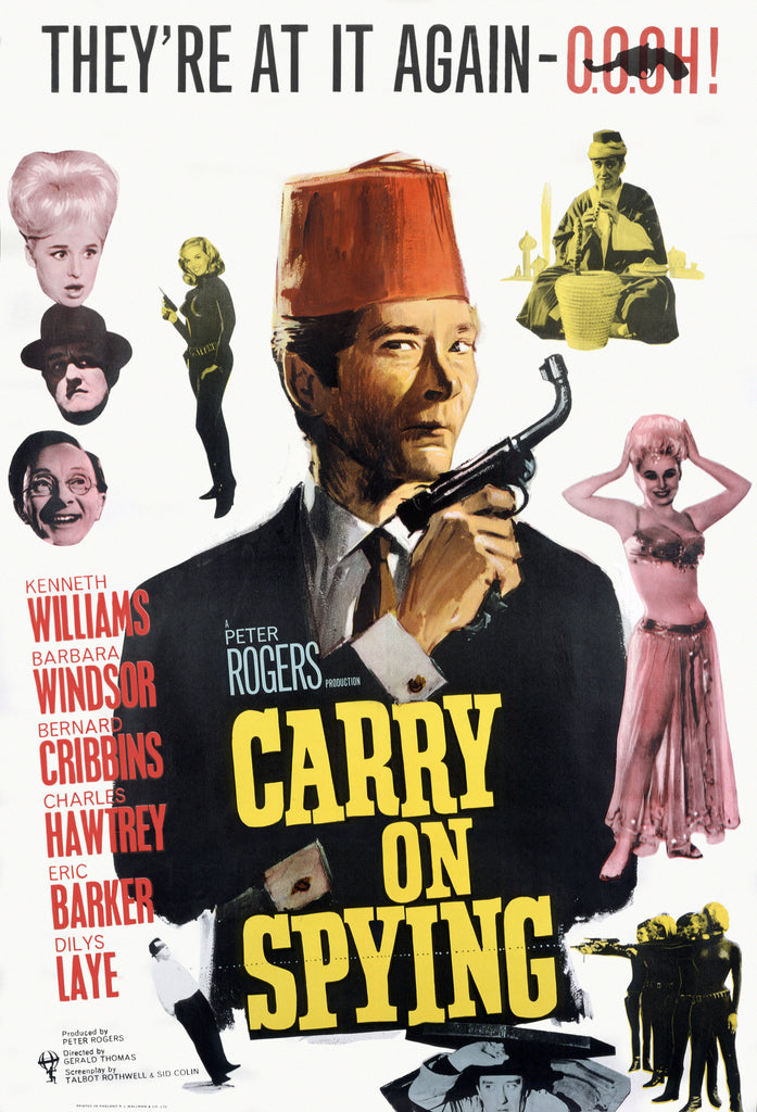 An original movie poster for the film Carry On Spying