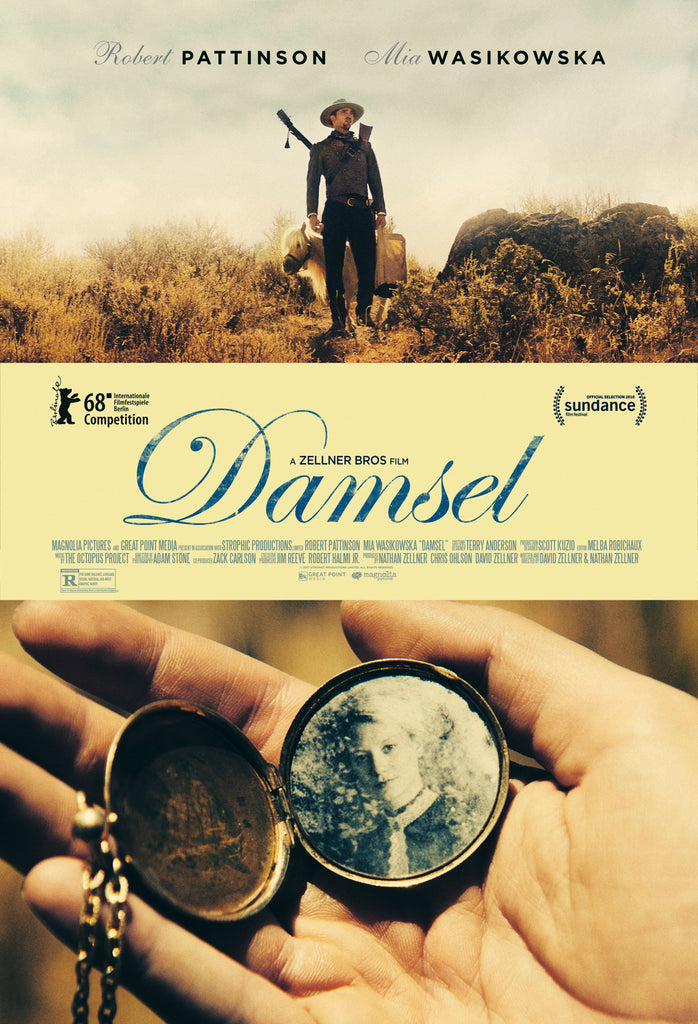 An original movie poster for the film Damsel