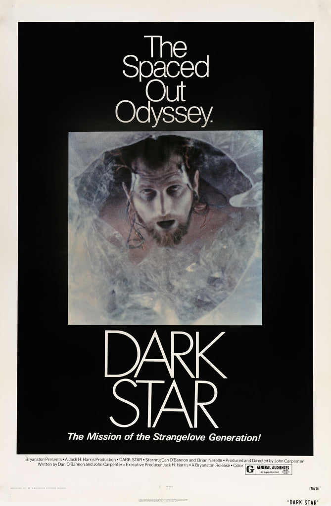 An original movie poster for the John Carpenter film Dark Star