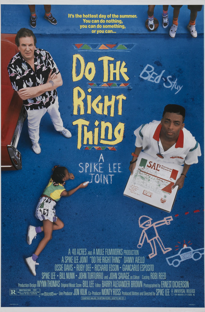 An original movie poster for the Spike Lee film Do The Right Thing