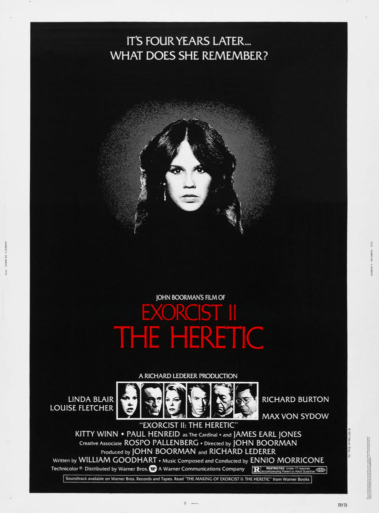 An original movie poster for the film Exorcist II