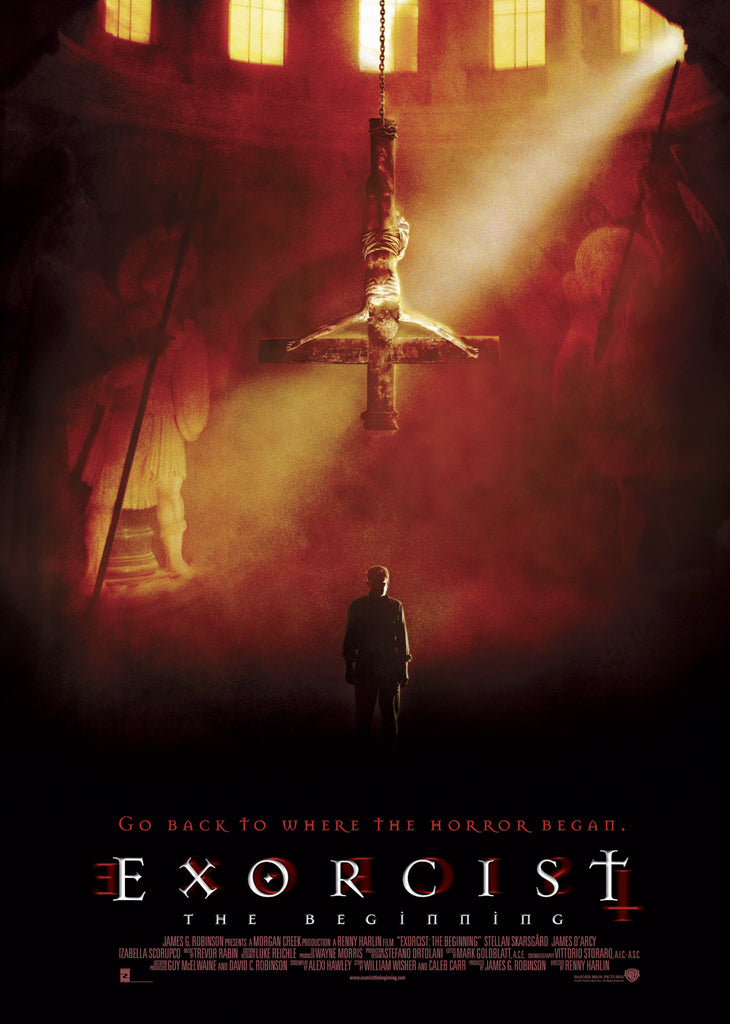 An original movie poster for the film Exorcist The Beginning